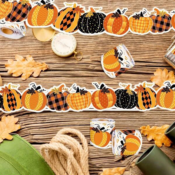 1pc Fall Decor/ Fall Stickers/ Fall Decor Ideas For The Home/Autumn Stickers/Autumn,Halloween Funny Stickers Gift Packaging Decoration Creepy Graffiti Laptop Cup Material Stickers, Versatile Atmosphere Decoration