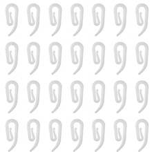 50/100/200 个塑料窗帘钩，窗帘钩，优质重型窗帘钩，适用于窗户、门和浴帘（白色） - 彩色 - 查看 14