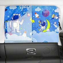 Hianjoo Parasol Magnético para Coche para Ni?os, Cortina de Ventana de Automóvil Ventana Trasera Proteger del la Luz de Sol Rayos UV, Dinosaurio