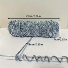 Polyester Chenille Yarn 1-Pack, 100g Each, Chunky Crochet Knitting Yarn In Assorted Colors For Crafts, Hats, Blankets, Scarves - Soft And Thick Wool Yarn For Beginner And Adult Crochet Projects