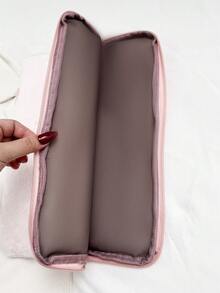 纯色简约奢华星形图案笔记本电脑/平板电脑保护套，多种尺寸可选 - 粉色 - 查看 9