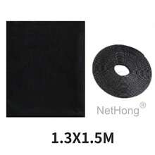 NetHong 3-5Pcs Large Window Screen Mesh Net Bug Mosquito Fly Insect Moth Door Netting UK - Black - View 9