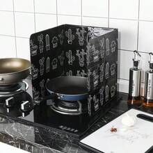 厨房挡油板家用灶台炒菜防溅油挡板烹饪防水隔热板厨房隔油板灶台挡油创意厨具炒菜隔热防溅挡油板 - 彩色 - 查看 5