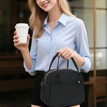 New Fashionable Large Capacity Lunch Bag, Portable Tote Bag, Women's Tote Bag, Bring Food To Work, Commute, Daily Insulation, Fitness, Swimming, Travel, Reusable Refrigerated Bag, Can Store Food Boxes, Beverages, Packaged Food, Etc. When Working In The Office Or Camping, It Can Keep The Physical Object Hot/Cold For Several Hours. It Is A Must-Have For Outdoor Enthusiasts, Office Workers, And Returning To School Scenes - 彩色 - 查看 5