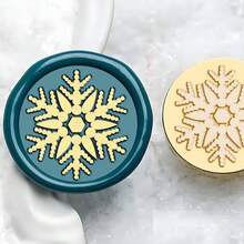 CYFUN DESIGN 1PC Merry Christmas Wax Seal Stamp Head Sealing Wax Stamp Head 25mm Vintage Replacement For Envelopes Christmas Cards Wedding Invitations For Christmas Gift Packing - Gold - View 7