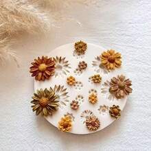 1pc Mini Sunflower Silicone Mold, Daisy Shaped DIY Resin Mold - White - View 1