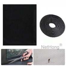 NetHong 3-5Pcs Large Window Screen Mesh Net Bug Mosquito Fly Insect Moth Door Netting UK - Black - View 8
