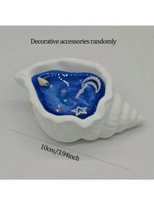 1/2/4/9pcs Ocean Style Seashell Scented Candle, Atmosphere Creating Creative Fragrance Jelly Wax Seashell Starfish Handmade Candle (Artificial Coloring May Cause Slight Color Difference Between Batches, Some Decorative Accessories Are Randomly Included)