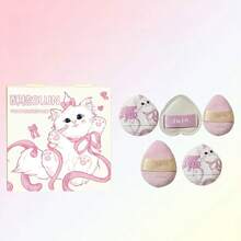 一套5个Gege Bear柔软云朵般柔软的化妆海绵，亲肤舒适，易于上妆，不吸油，柔软易用，化妆工具，价格实惠，可用于房间装饰、梳妆台、旅行、卧室等场合，是化妆配件的理想之选。产品包括粉扑、美妆蛋、散粉扑、化妆海绵等，价格实惠，适合作为圣诞礼物或圣诞小礼物。 - 彩色 - 查看 18