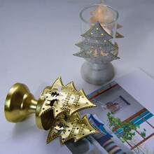 1 Pc Elegant Candle Holder Metal Candlestick Unique Pattern Candlelights Candle Stick For Christmas Dining Setting