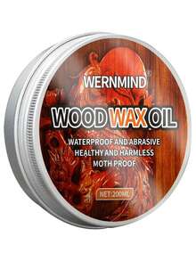 天然木蜡 50ML/100ML/150ML/200ML 木家具抛光蜡，木制家具护理清洁剂，适用于地板、桌子、椅子、橱柜 - 透明色 - 查看 11