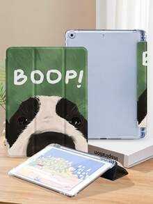 Kingsung 狗狗图案平板电脑保护套,兼容 iPad 9.7/10.2/10.5/10.9/12.9/Pro 11(第十代)、Galaxy Tab S6 Lite 10.4 英寸、Kindle Paperwhite(第十二代,2024 年)、Kindle(第十一代,2022 年)、Kobo Clara Color,柔软防震,带智能支架/自动唤醒/睡眠功能 - 彩色 - 查看 4
