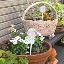 渐变植物吸管浇水器自动滴灌装置植物浇水透明尖刺滴灌透明自动浇水器插片适用于花盆花卉室内植物花卉植物花园礼物圣诞节 - 彩色 - 查看 5