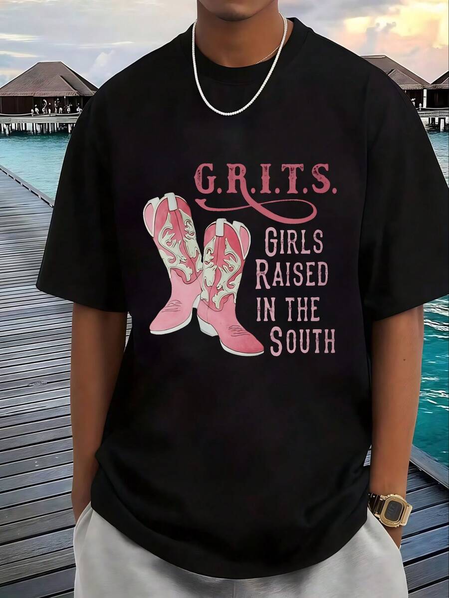 Customizable Pink Boots Girls Raised South Comfortable Festival Gifts