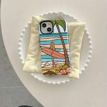Diseño artístico de una chica surfeando en la playa, película dos en uno. Doble capa superior, duradera, a prueba de caídas. Compatible con: 16, 15, 14, 13, 12, 11, 8, X, XS, XR, Plus, Pro, SE2, SE3. Ideal para cumpleaños y bodas. - Colores mixtos 1 - Ver 7