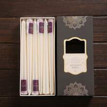 12 Stücke europäischer Stil Kerzenständer, elektroplattierte lange Kerzenhalter, Haushaltsbeleuchtung Kerzen, Hochzeitsbankett, westliche Restaurants, bunte rauchfreie Kerzen