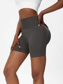 Grey Butt Lifting Shorts ,Summer Pants For Women,Shapewear Tummy Control Shorts , Yoga Leggings (3-Inch Inseam)