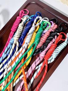 1 件彩色钥匙扣挂绳，长防丢钥匙链，汽车钥匙圈，包包，手机壳，裤子装饰万圣节配饰教师节圣诞礼物 - 彩色長款掛飾 - 查看 7