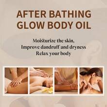 24小时保湿身体按摩油，蕴含胶原蛋白、维生素B3和乳酸，柔滑肌肤，舒缓疲劳，提亮肤色，淡化瑕疵，6.8液体盎司 - 無色 - 查看 6