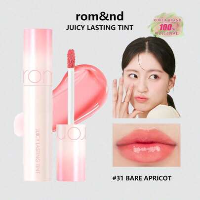 Rom&nd Son môi dưỡng ẩm lâu trôi ROMAND 31 Nude Apricot, dòng Mature Fruit, màu sắc sống động, dưỡng ẩm và tạo hiệu ứng bóng mượt, màu sắc bền lâu, mỹ phẩm Hàn Quốc, bộ quà tặng.