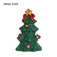 Figurines miniatures de Noël, sapin de Noël, Père Noël, bonhommes de neige, ours, micro-paysage, maison de poupée, mousse, terrarium, décoration de jardin de fées