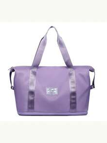 新款可折叠运动健身包批发，干湿分离旅行包，大容量学生手提包，可扩展旅行行李包，带多个口袋，适合男士/女士，适合行李箱手柄 - 彩色 - 查看 5