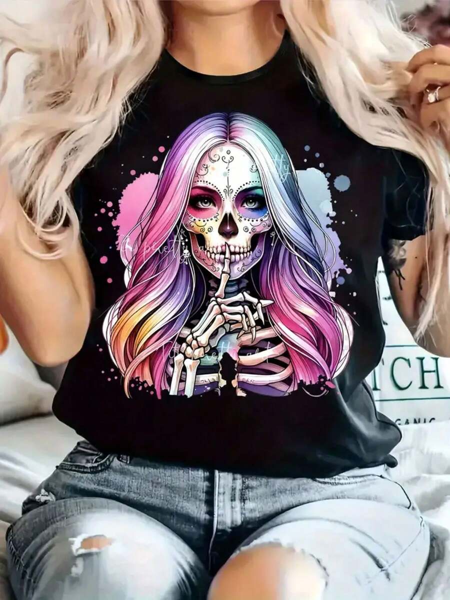 Women T-Shirts - Black - View 1
