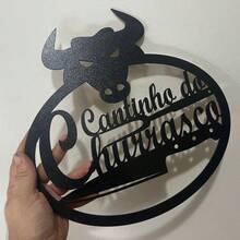 Quadros decorativos fé amor gratidão em MDF Preto, Kit Quadro Decorativo Vazado 3 peças