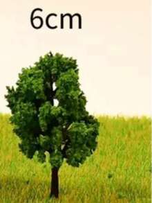 4-12 厘米 HO N 比例塑料模型树铁路景观风景模型树用于装饰建筑模型铁路场景景观、玩具、微型、模型套件 - As photo - 查看 8