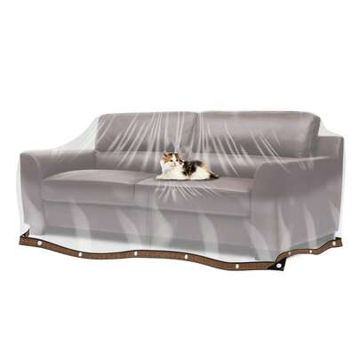 1pc Plastic Furniture Covers For Moving, Patio Couch Cover Sofa Slipcover Painter's Sheeting Drop Cloth For Renovation Wrap Storage Floor Protection Indoor Outdoor