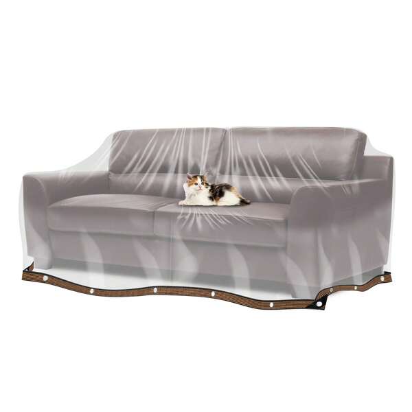 1pc Plastic Furniture Covers For Moving, Patio Couch Cover Sofa Slipcover Painter's Sheeting Drop Cloth For Renovation Wrap Storage Floor Protection Indoor Outdoor