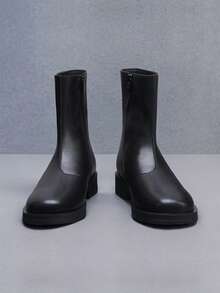 Botas altas para hombres - Duraderas, antideslizantes y cómodas, adecuadas para un estilo casual/urbano, excelentes para otoño, invierno y primavera