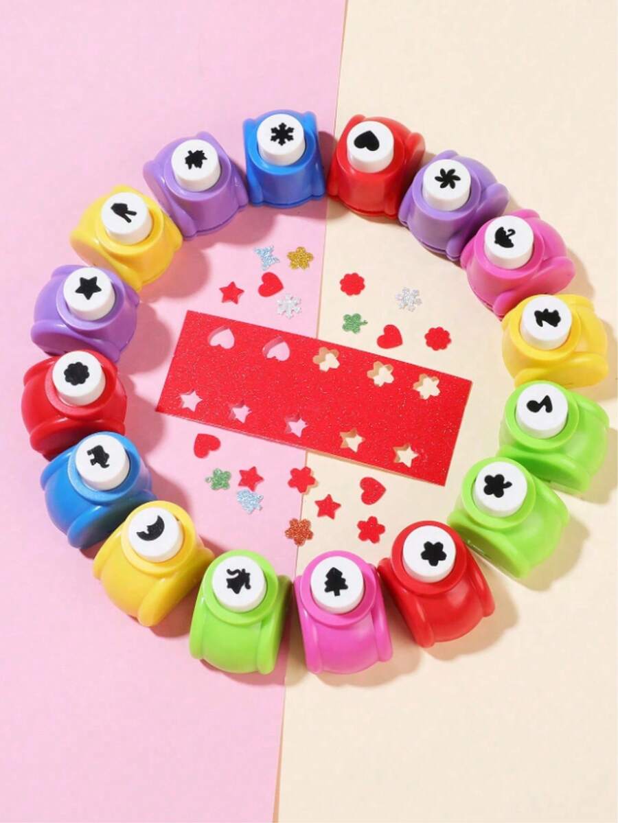 Dụng cụ dập nổi cỡ nhỏ, Máy in, Máy đục lỗ, Máy dập nổi cỡ nhỏ cho đồ thủ công DIY của học sinh, Thích hợp cho mùa tựu trường (Màu ngẫu nhiên) - Nhiều màu - Xem 1