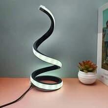 Oval Metal USB Desk Lamp, USB Powered Lighting Fixture, Oval Shape, Desktop Decor, Office Night Light/Decorative Lamp/Table Lamp, Suitable For Room/Living Room/Study/Bedroom/Office/Indoor, Ideal Holiday Gift/Valentine's Day/Christmas/Halloween/Birthday Gift For Family And Friends