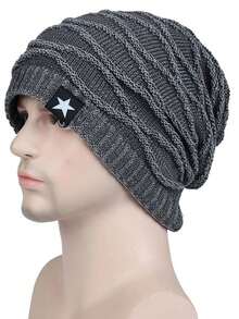 1 pieza/2 piezas Gorro de invierno para hombres con gorro de punto de terciopelo, gorro de punto cálido, gorro Baotou para exteriores, gorro apilable, capucha a prueba de viento y frío, capucha de cuello cálido de invierno, capucha para ciclismo de hombres, máscara facial a prueba de frío y de terciopelo grueso a prueba de viento, cubierta para el cuello cervical