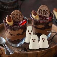 Silicone Molds 1 Packs Non-Stick 3D Chocolate Molds 9-Cavity Cute Ghost Mold For Jelly Gummy Candy Pudding Ice Cube Resin Cake Halloween Party Decorations - Multicolor - View 7