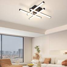 Glitzerlife Ceiling Lamp LED Ceiling Light Hallway Lamp - 24W Black Bedroom Lamp 3000K Warm White Ceiling Lamps Inside Modern Design Kitchen Lamp For Kitchen Bedroom Staircase Living Room Office - 4. Ngọn lửa - Xem 6