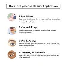 Indalo Brown Eyebrow Henna 10g Pouch Brow Color Powder SmudgeProof And WaterResistant Vegan CrueltyFree Gentle Formula 20 Applications