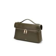 Summer Beach Travel Y2K Commuter Shoulder Crossbody Lunch Box Bag, Elegant Silky Leather Shoulder Bag, New Lightweight Multipurpose Handbag For Women, Suitable For Elegant Work, Travel, Business, Large Capacity For Cosmetics - Green - View 7