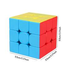Tecforood 三色3D魔方，采用时尚树脂材料制成，结构精巧，适合挑战性3D空间智能游戏，是学生休闲和教育游戏的理想之选。 - 彩色 - 查看 5