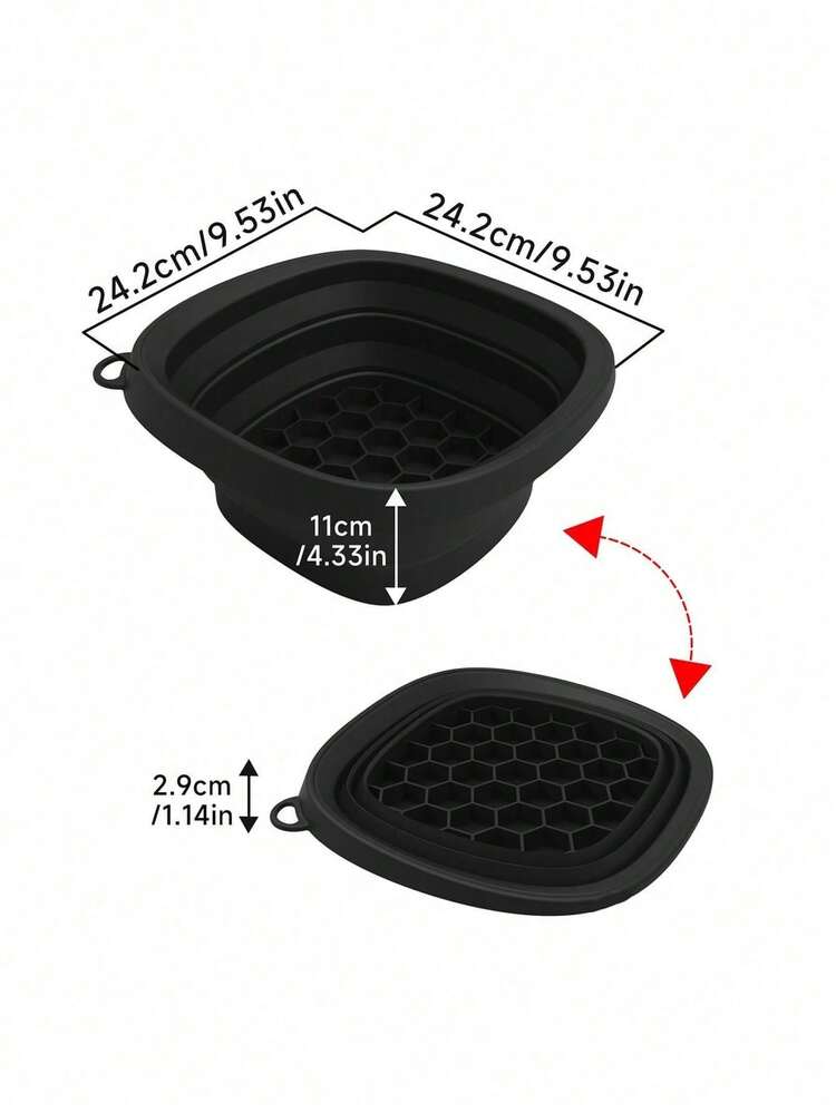1pc Foldable Silicone Ice Bowl, Face Ice Therapy Tray, Outdoor Portable Ice Bath Bowl With Built-In Ice Tray, Compact Silicone Face Ice Bath Bowl For Cold Therapy, Skin Tightening And Acne Relief, Portable SPA Tool For Home And Travel Use - Multicolor - View 6