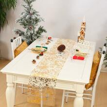 Weihnachtstischläufer, Hochzeitsdekoration Material, Weihnachtliche Tischdekorationen - Verschiedenfarbig - Übersicht 5