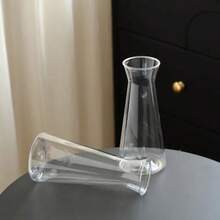 1/5/10/8 buc Vaze din plastic de înaltă calitate, în stil diamant, transparente, lucrate manual, potrivite pentru diverse buchete de flori și aranjamente decorative, ideale pentru sărbători, casă, masă, accesorii pentru petreceri de nuntă, vaze cilindrice din plastic durabile cu laterale netede și transparente, potrivite pentru aranjamente florale centrale și uz zilnic, model geometric contemporan, plastic transparent