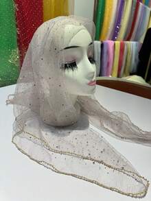 1pc Rhinestone Bandana Scarf, Stylish Headscarf, Shiny Headwrap For Dress - Multicolor - View 33