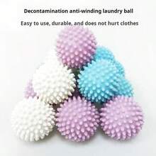 2/4/6pcs Reusable Laundry Balls, Dryer Balls, Laundry Accessories, Fabric Softener, Washing Machine Balls, Pet Hair Remover, Down Jacket Wrinkle Releaser, Clothing Wrinkle Remover, Essential Home Cleaning Tools