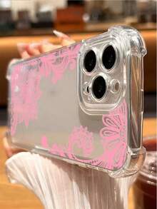 1 Piece Fashion Phone Case Does Not Include Lanyard Or Stand. TPU Luxury Black Lace Black Floral Lace Fashion TPU 1 Unit New Galvanized Four Corners Air Cushion Anti-Drop/Reinforced Transparent TPU Protective Shockproof Premium Case Compatible With Apple 17 Air/17 Professional Max. 16 Professional Max. /16 Pro/16/13 Professional Max. /12 Professional Max 11, 15 Professional Max, 14 Professional Max/, //Note 13 Pro/S23 Ultra/S24 Ultra/S25/A56 Phone Case Spring Birthday Gift - 無色 - 查看 11