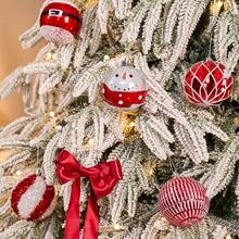 Juego de 12 adornos de Navidad a granel, bolas colgantes irrompibles de 3.15 pulgadas, bombillas de plástico para decoración de árboles y fiestas de vacaciones con cordón