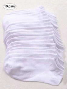 1/10/20/30 زوج جوارب الكاحل الأساسية للرجال، جوارب الأعمال للرجال، جوارب بوليستر متينة وقابلة للتنفس، قطع الكاحل، ماصة للرطوبة ومقاومة للروائح الكريهة، مريحة للربيع/الصيف - متعدد الألوان - مشاهدة 8