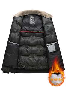 Neue Fleece-Kragen verstärkte Herren Sportjacke, Kentkragen, vielseitig tragbare Oberbekleidung