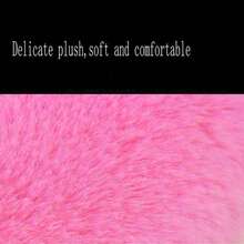 3/6pcs Winter Rabbit Plush Car Steering Wheel Cover Elastic Handle Cover Hand Brake Gear Set Car Accessories Interior - Multicolor - View 9